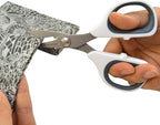 Westcott 5.5" Rag Snips, Crafting, Quilting & Sewing Scissors for Fabric Cutting with Titanium-Bonded Blades
