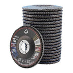 Merryland Flap Disc 4 1/2 inch Metal for Angle Grinder, 4.5inch 60 Grit T29 Flap Wheel 20 Pack, Blue Zirconium Corundum INOX Stainless Steel Iron Universal, Craft-Line FC1107314-20