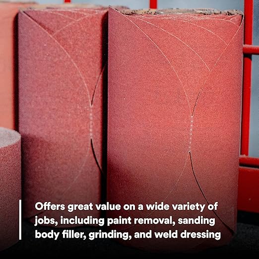 3M Stikit Red Abrasive Sanding Discs, 01113, No Hole, 6 in, 150+ Grade, Pack of 100 Discs, for Auto Sanding, Primer Sanding, E-Coat Sanding, P150