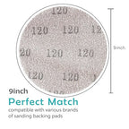 Mesh Sanding Disc 9 Inch 120 Grit 25PCS, Sand Screen 9in Sandpaper Net Dust Free Hook and Loops Discs | Compatible with Radius 360 Drywall Sander | Ideal for Drywall, Floor, Putty Use