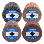 4" Black Cleaner & Burnishing Wheel Pro Pack, 100x100mm, Grit 40/80/120/180
