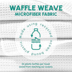 SUN'Y Waffle Microfiber Beach Towel – Sand Free, Quick Dry, Ultra Absorbent, Lightweight & Compact Travel Towel with Carry Bag - Large (63” x 31.5”), Curl