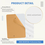 KING MOUNTAIN Canvas Repair Patch 9 x11 Inch 2 Pcs Self-Adhesive Waterproof Fabric Patch for Sofas, Tents, Furniture,Tote Bags, Car Seats (Light Brown)