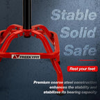 Garage Stool, Adjustable Height Swivel Work Mechanic Shop Stool with Backrest, Pneumatic Shop Chair for Home, Workshop, 300 LBS Capacity, 360° Rotation, Heavy Duty, Red