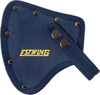 ESTWING Camper's Axe - 16" Hatchet with Forged Steel Construction & Shock Reduction Grip - E44A