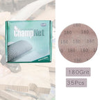 Mesh 5 inch 6 inch Sanding Discs 35PCS Hook and Loop Sanding Discs, Dust-Free, Ideal for Metal, Wood, Composites, Stock Removal, and Fine Finishing (6in, 180 Grit)