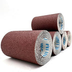 5 Grits Emery Cloth Roll，60 to 240 Grit Sandpaper roll Ready-to-wrap Ready-to-Cut 4 inch by 32.8 feet Long Abrasive Sand Paper Rolls 60.80.120.180 and 240grid
