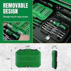 SK 22-in-1 Ratcheting Screwdriver with Nut Drivers, 216-P Multi-bit Screwdriver, Phillips, Slotted, Star, Square Bits Stored in Handle, Organized in Storage Toolbox
