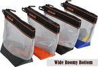 WELKINLAND 10-Inch Clear Tool Pouch Organizer - 4 Pcs Zipper Tool Bags