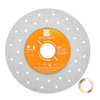 Rock Slab Grinding Disc - 5 inch Glass Cutter Disc, Granite Cutting Disc, Diamond Grinder Wheel for Rock Slab, Stone, Tile, Marble, Granite, Glass Diamond Cutting Discs