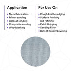 3M Xtract Net Disc 310W, 180+, 5 in, Die 500X, Pack of 50 Hook and Loop Sanding Discs, Virtually Dust-Free, Value Option for Metal, Wood, Composites, Stock Removal, and Fine Finishing