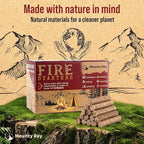 Fire Starters for Campfires - 100 pcs - Waterproof Fire Starter Sticks for Emergency Survival Kit Camping Outdoor Kitchen Indoor Fireplace Bonfire