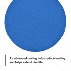 3M Stikit Blue Abrasive Disc Roll 36265, No Hole, Coating Removal, Body Repair, 80 Grade, 5 in, 50 Discs/Roll