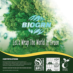 10-13 Gallon Compostable Trash Bags Drawstring 30 Bags Heavy Duty Extra Thick 1 Mil 49.21 Liter Tall Kitchen Food Scrap Waste Compost Bags Green ASTM D6400 US BPI and OK Compost Home Certified