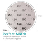 Mesh Sanding Disc 9 Inch 150 Grit 25PCS, Sand Screen 9in Sandpaper Net Dust Free Hook and Loops Discs | Compatible with Radius 360 Drywall Sander | Ideal for Drywall, Floor, Putty Use