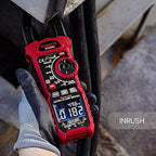 KAIWEETS HT208D Inrush Clamp Meter 1000A True RMS AC/DC Current Amp Meter, VFD, LOZ Mode, 6000 Counts, Measures Current Voltage Temperature Capacitance Resistance Diodes Continuity Duty-Cycle