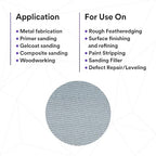 3M Xtract Net Disc 310W, 150+, 5 in, Die 500X, Pack of 50 Hook and Loop Sanding Discs, Virtually Dust-Free, Value Option for Metal, Wood, Composites, Stock Removal, and Fine Finishing