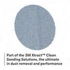 3M Xtract Net Disc 310W, 120+, 3 in, Die 300V, Pack of 50 Hook and Loop Sanding Discs, Virtually Dust-Free, Value Option for Metal, Wood, Composites, Stock Removal, and Fine Finishing