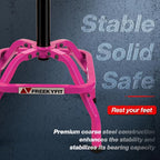 Garage Stool, Adjustable Height Swivel Work Mechanic Shop Stool with Backrest, Pneumatic Shop Chair for Home, Workshop, 300 LBS Capacity, 360° Rotation, Heavy Duty, Pink
