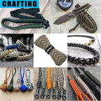 Paracord Nylon Rope Camo 200ft with 7-Strand Core, 10 Colors and 50/100/200 ft, Type III Parachute Cord 4mm for Camping, Survival, Hiking, DIY, Crafting, Outdoor Utility Rope