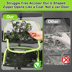LUKETURE 6-Layer Herb Drying Rack Hanging Mesh Net,Windproof Drying Rack w/U-Zipper Design & Hook - Foldable & Collapsible for Plants, Herbs, Flowers, Fish, Clothes | Save Space | Natural Drying