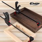 Bar Clamps for Woodworking, One-Handed Clamp/Spreader, 24-Inch Woodworking Clamps Set, Light-Duty Quick-Change F Clamp with 130 lbs Load Limit, 2-Pack