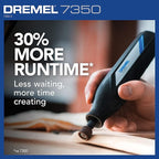 Dremel 7350-5 Cordless Rotary Tool Kit - Includes 4V Li-ion Battery and 5 Rotary Tool Accessories - Ideal for Light DIY Projects and Precision Work