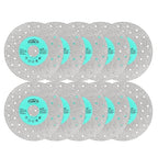 Rock Slab Grinding Disc - 4.5 inch Glass Cutter Disc (10pcs), Granite Cutting Blade, Diamond Grinder Wheel for Rock Slab, Stone, Tile, Marble, Granite, Glass Diamond Saw Blades