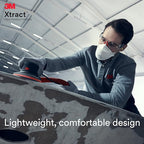 3M Xtract Electric Random Orbital Sander, Ergonomic and Lightweight ROS, 88762, 5 in, Central Vacuum, 3/32 in Orbit, 110V, 350W Motor, Metal Fabrication, Woodworking,Black