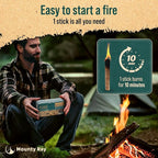 35 pcs Fire Starters for Campfires - Natural Fire Starters Sticks - Water Resistant & Odorless - All-Weather Charcoal Starter - for Indoor and Outdoor Use