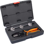 Wirefy Crimping Tool Set 5 PCS - Ratcheting Wire Crimper - For Heat Shrink, Nylon, Non-Insulated Connectors, Ferrule Terminals