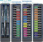 49 in 1 Electronics Precision Screwdriver Set, Professional Magnetic Repair Tool Kit with Stainless Steel Handle and 20 Bits for Computer, PC, iPhone, Laptop, Watch, Xbox, PS5, Ring Doorbell