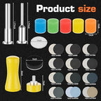 192pcs 1 Inch Sanding Discs, Hook and Loop 60 to 7000 Wet Dry Sandpaper with 1/8" 1/4" Shank Backing Pad, Premium Sanding Discs for Drill Grinder Rotary Tools and Wood Metal Jewelry