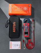 AstroAI Inrush Digital Clamp Meter Multimeter 1000A TRMS 6000 Counts, Amp Voltage Tester with VFD, LOZ Mode; Measures AC/DC Current Voltage Temperature Resistance Capacitance Frequency Continuity NCV