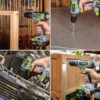 WORKPRO Home Tool Set With 20V Cordless Lithium-ion Drill Driver, 157PCS All-Purpose Kit, Power Drill Combo With Tool Bag