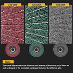 10Pcs 120 & 240 Grit Scour Flap Disc 4 1/2 Inch Coarse Polishing Grinding Wheel for Metal Stainless Steel Angle Grinder Scouring Pads Scuff Sanding Discs Paint Rust Remover