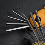 MULWARK 17pcs Folding Allen Wrench Set | Metric & Standard SAE - Key Tool 2 Pack Portable Hex for Basic Home Repair and General Applications