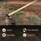 Splitting Maul- Wood Splitter Maul 6 1/2 lbs Head- Heavy Duty Wood Splitter Axe with 36" ergonomics Hickory Handle for Hardwood，Campfires，Firewood(36inch Splitting Maul)