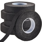 Wire Harness Cloth Electrical Tape, 3/4 Inch x 50 FT (5 Rolls), Automotive Wire Loom Heat Wrap Tape - Fabric Felt Cloth Wiring Harness Tapes, Heat Resistant for Car Engine, Wires, Electrical Wiring