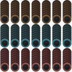Macarrie 150 Pcs 2 Inch Surface Conditioning Discs Medium Sanding Grit Quick Change Sanding Discs Die Grinder Accessories for Surface Strip Grind Polish Burr Finish