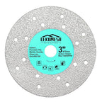 Rock Slab Grinding Disc - 3 inch Glass Cutter Disc, Granite Cutting Blade, Diamond Grinder Wheel for Rock Slab, Stone, Tile, Marble, Granite, Glass Diamond Saw Blades