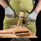 BeaverCraft Draw Knife DK1-4,3" Straight Shave Wood Carving Tools Woodworking Hand Tool Wood Carving Draw Knife (DK1)