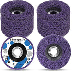 10 Pack Angle Grinder Stripping Wheel Strip Disc Angle Grinder Attachments Grinder Wheel, Paint Metal Oxidation Rust Remover Stripper Tool (4'' x 5/8'')