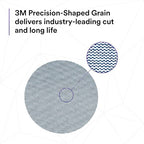 3M Xtract Net Disc 310W, 150+, 5 in, Die 500X, Pack of 50 Hook and Loop Sanding Discs, Virtually Dust-Free, Value Option for Metal, Wood, Composites, Stock Removal, and Fine Finishing