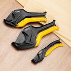 DELI PVC Pipe Cutter, Up to 1-1/4", Ratchet Pipe Shears Heavy-Duty, Pex Cutting Tool for Cutting PEX, PVC, PPR Plastic Hoses and Plumbing Pipe