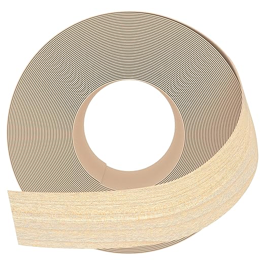 GSCIT Club Maple Edge Banding, 2 Inch x 10ft Pre-glued Flexible Wood Veneer Tape for Cabinet Repair and Furniture Restoration