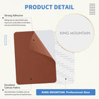 KING MOUNTAIN Canvas Repair Patch 9 x11 Inch 2 Pcs Self-Adhesive Waterproof Fabric Patch for Sofas, Tents, Furniture,Tote Bags, Car Seats (Walnut Brown)