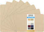 KING MOUNTAIN Canvas Repair Patch 5×8 Inch 8 Pcs Self-Adhesive Waterproof Fabric Patch for Sofas, Tents, Furniture,Tote Bags, Car Seats (Khaki)