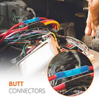 Wirefy 180 PCS Heat Shrink Butt Connectors Kit - Marine Grade Wire Butt Splice Connectors - Electrical, Waterproof - 22-10 AWG