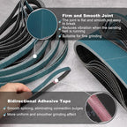 HARFINGTON 1/2 x 18 Inch Sanding Belts, 10 Pcs 240 Grit Zirconia Abrasive Belt Sander File Belt for Woodworking, Metal Polishing, Knife Sharpener